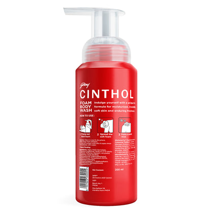 Cinthol Original Foaming Body Wash, Glycerin Shower Gel