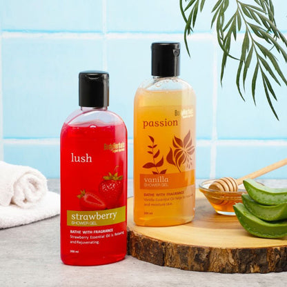 Bodyherbals Strawberry And Vanilla Aromatic Body Wash Combo