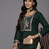 Dhiyona IE Floral Yoke Design Sequined Kurta