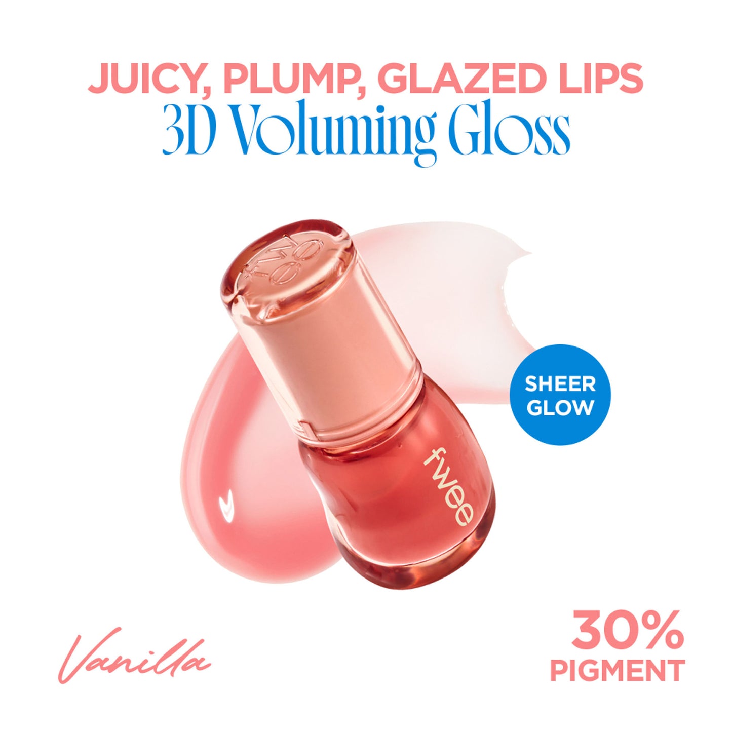 fwee 3D Voluming Gloss 30% Pigment - Vanilla 30