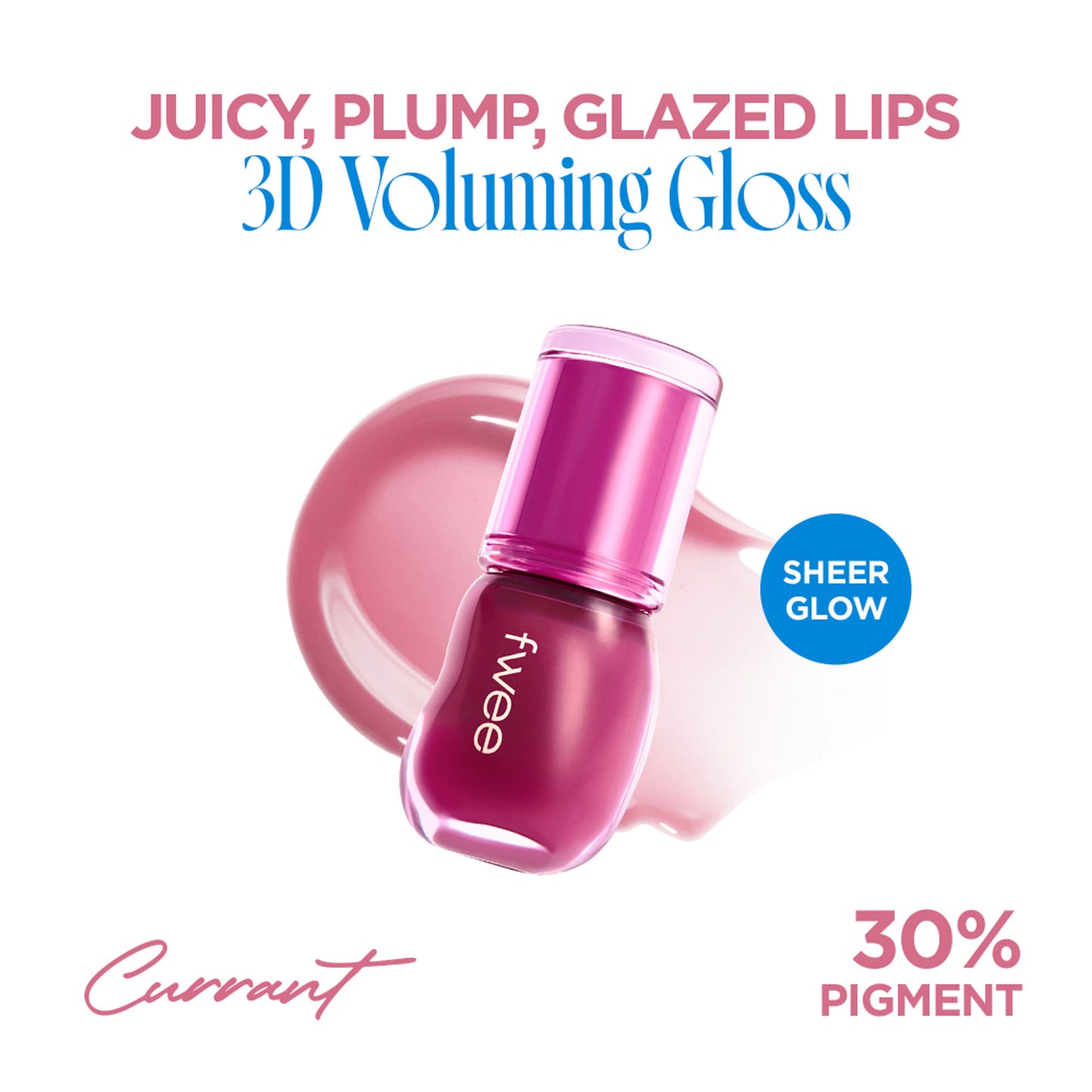 fwee 3D Voluming Gloss 30% Pigment - Currant 30