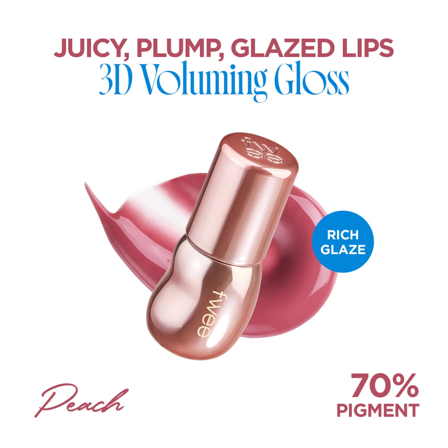 fwee 3D Voluming Gloss 30% Pigment - B07 Peach