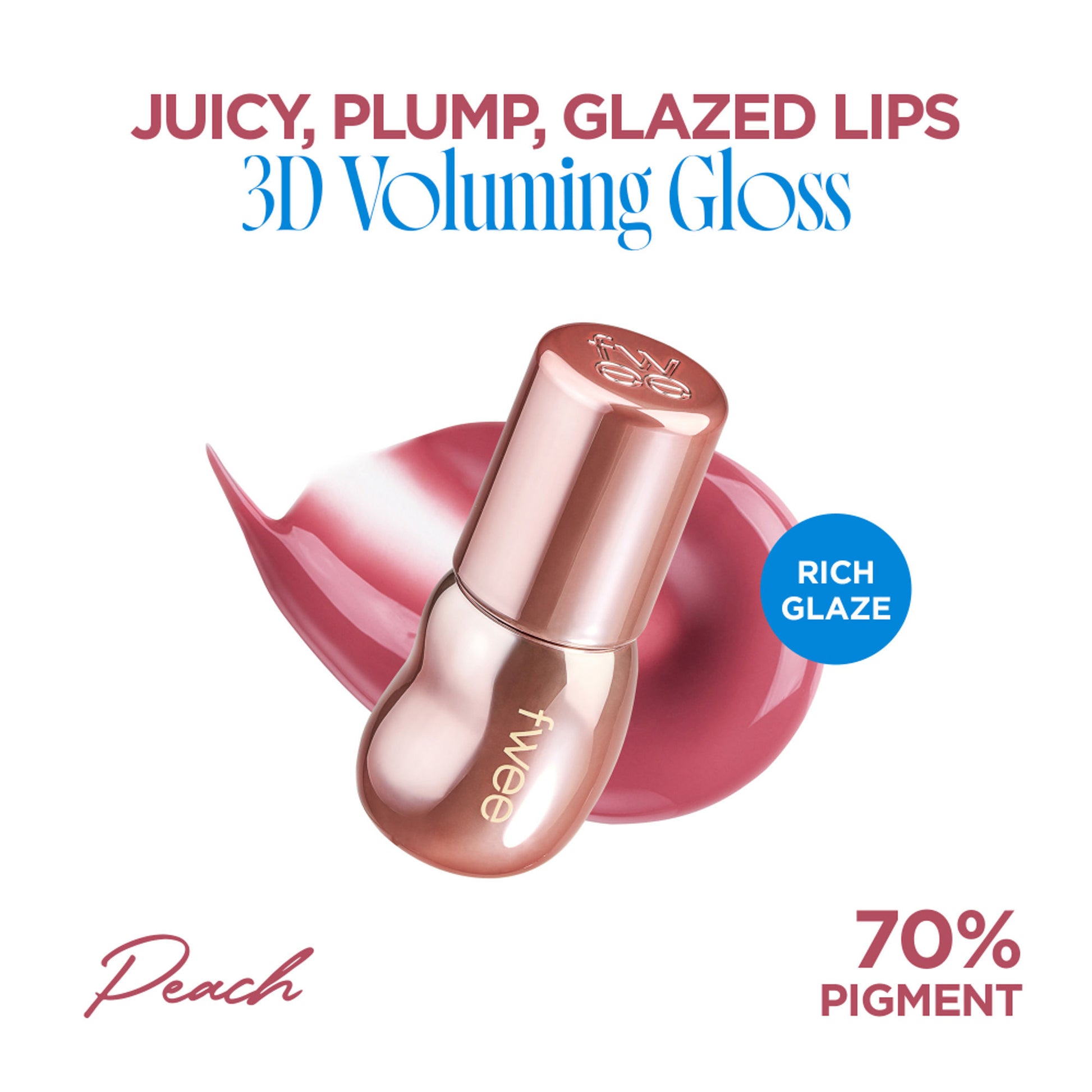 fwee 3D Voluming Gloss 30% Pigment - B07 Peach