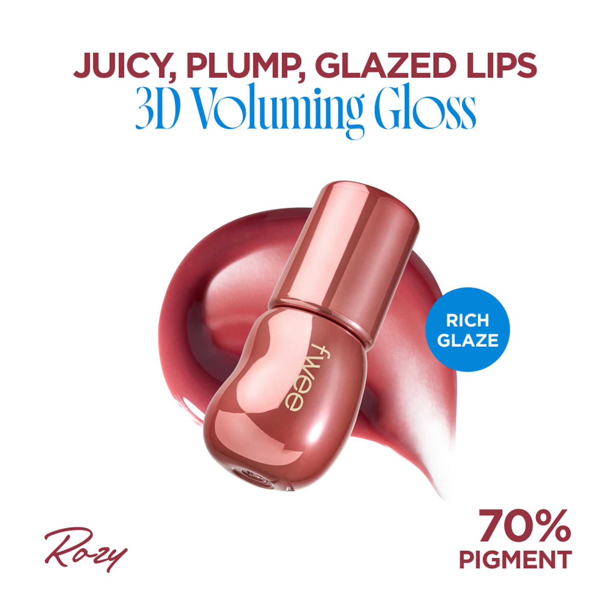 fwee 3D Voluming Gloss 30% Pigment - B08 Rozy
