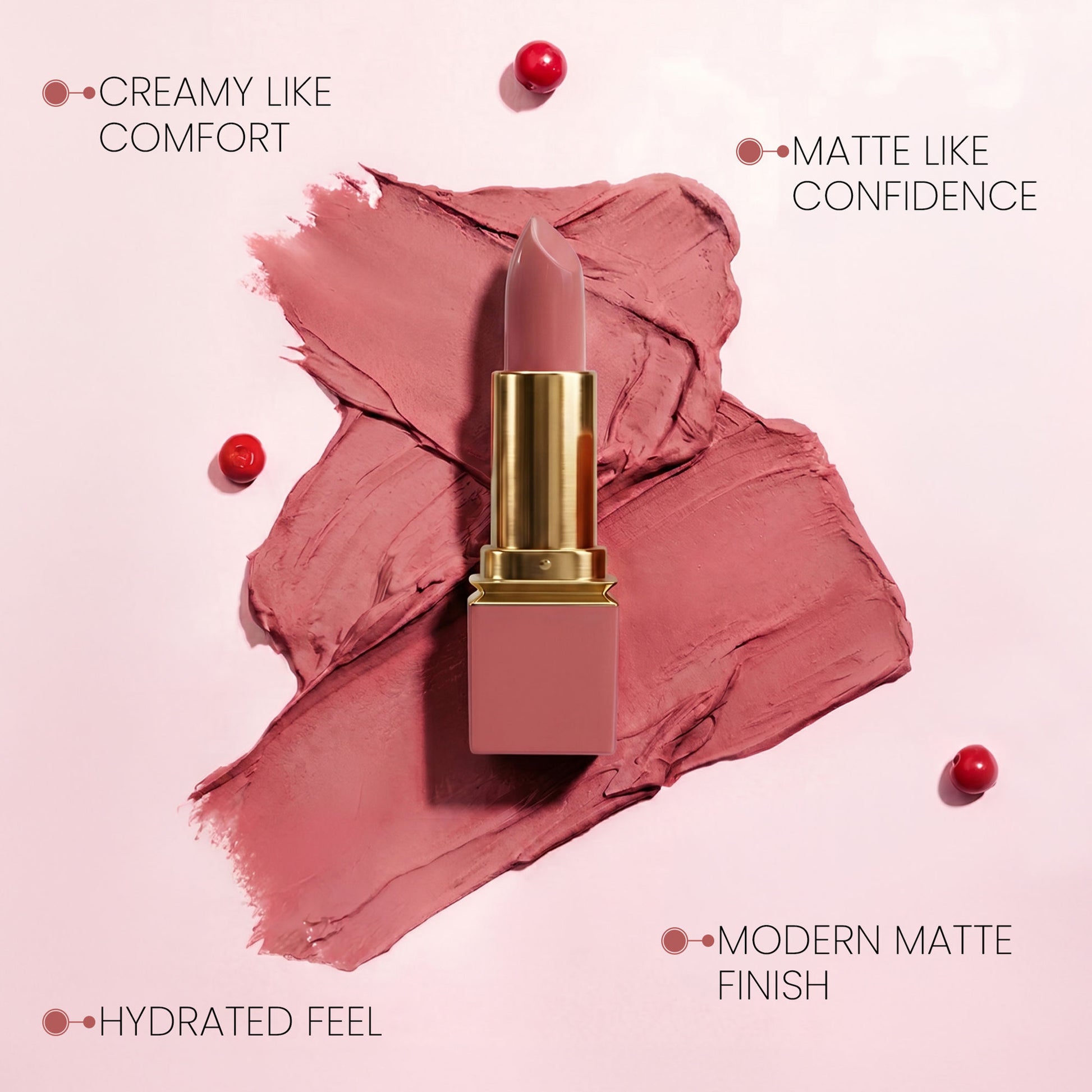 Colors Queen Nude It Creamy Matte Lipstick - Party Pink