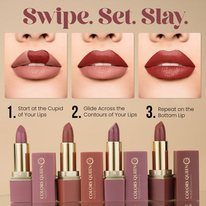 Colors Queen Nude It Creamy Matte Lipstick - Plumeria