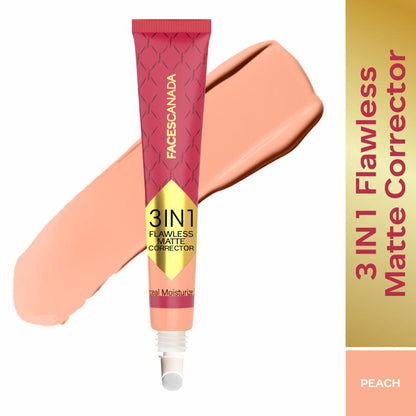 Faces Canada 3 in 1 Flawless Matte Corrector - Peach