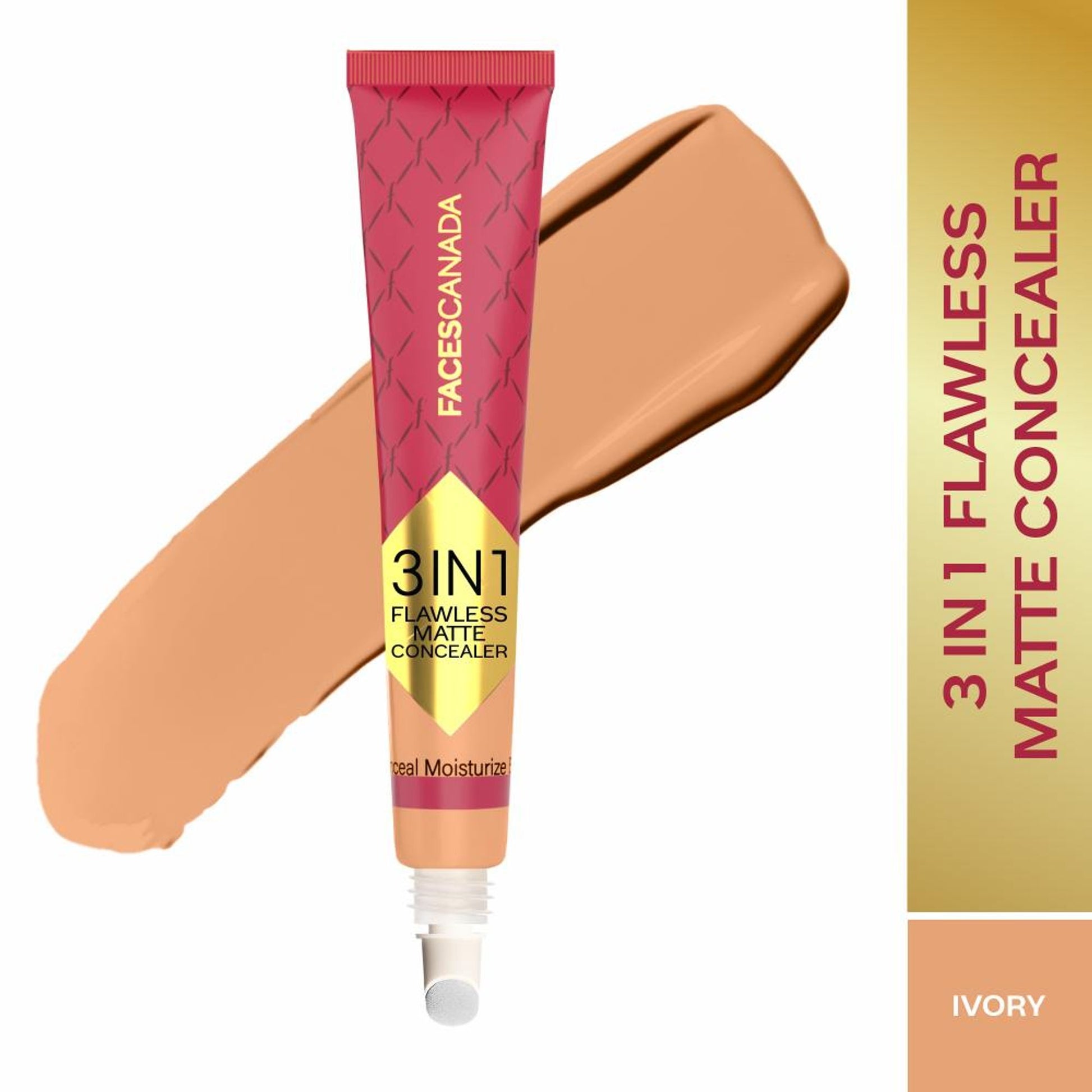 Faces Canada 3 In 1 Flawless Matte Concealer - Ivory