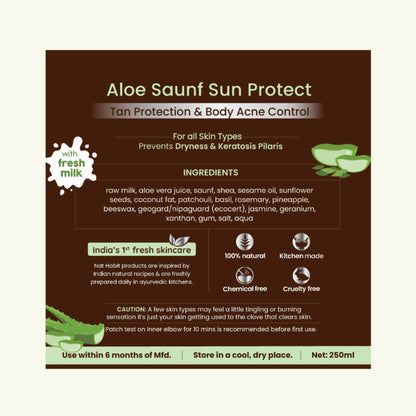 Nat Habit Aloe Sauf Sun Protect Fresh Malai Lotion