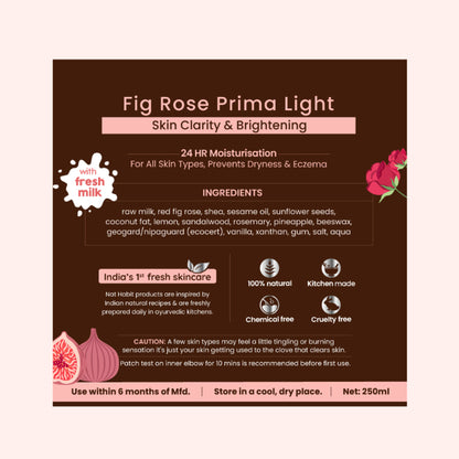 Nat Habit Fig Rose Prima Light Fresh Malai Lotion