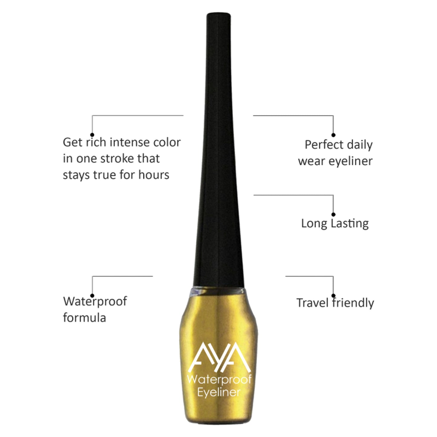 AYA Waterproof Eyeliner - Golden