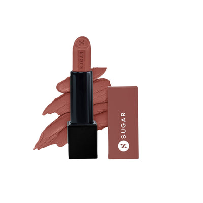 SUGAR Glide Peptide Serum Lipstick HA + Vit E Velvet Matte - 08 Lisbon Latte