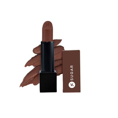 SUGAR Glide Peptide Serum Lipstick HA + Vit E Velvet Matte - 12 Tulum Toffee