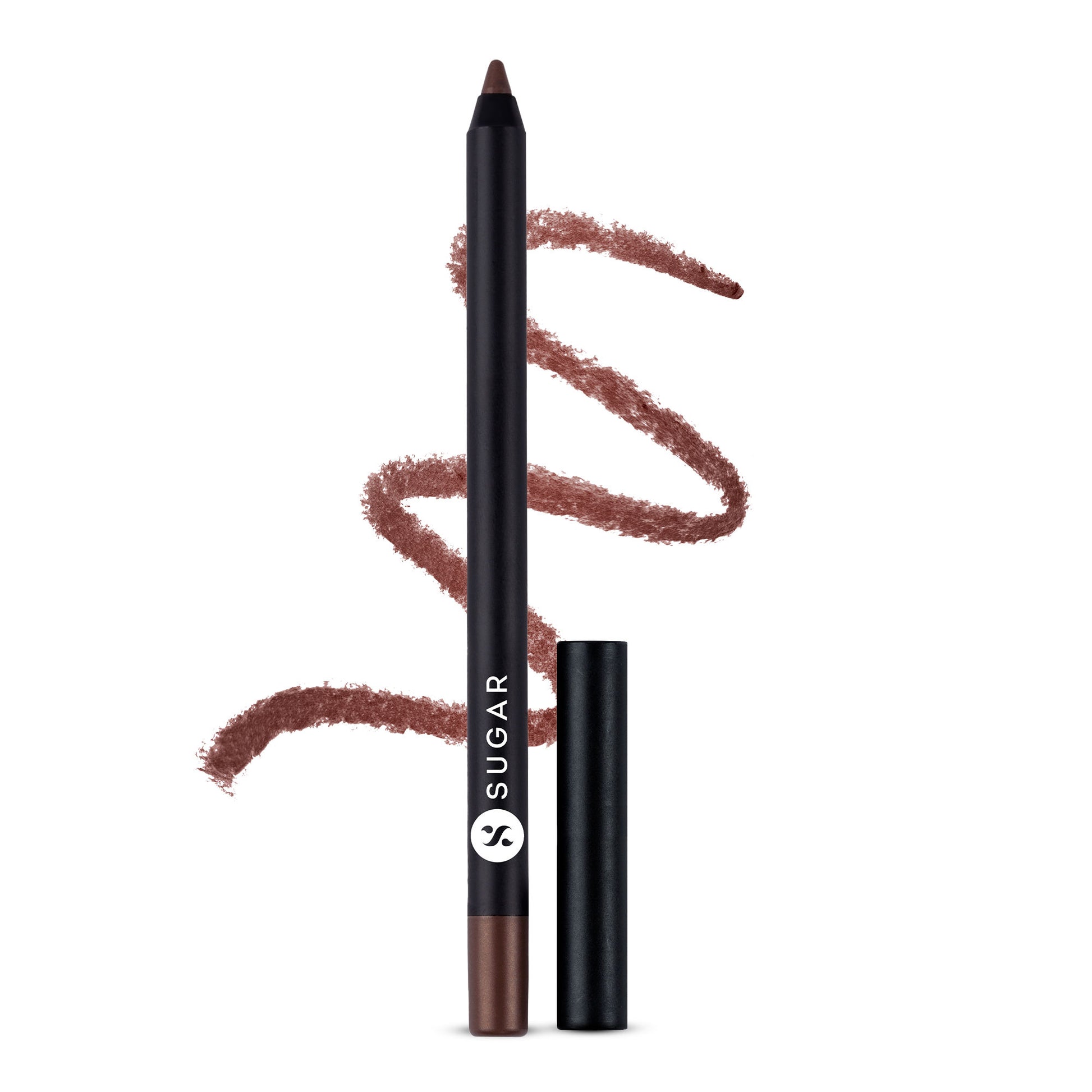 SUGAR Stroke Of Genius Heavy Duty Kohl With Free Sharpener - 01 Back To Black - 11 Copper Charm