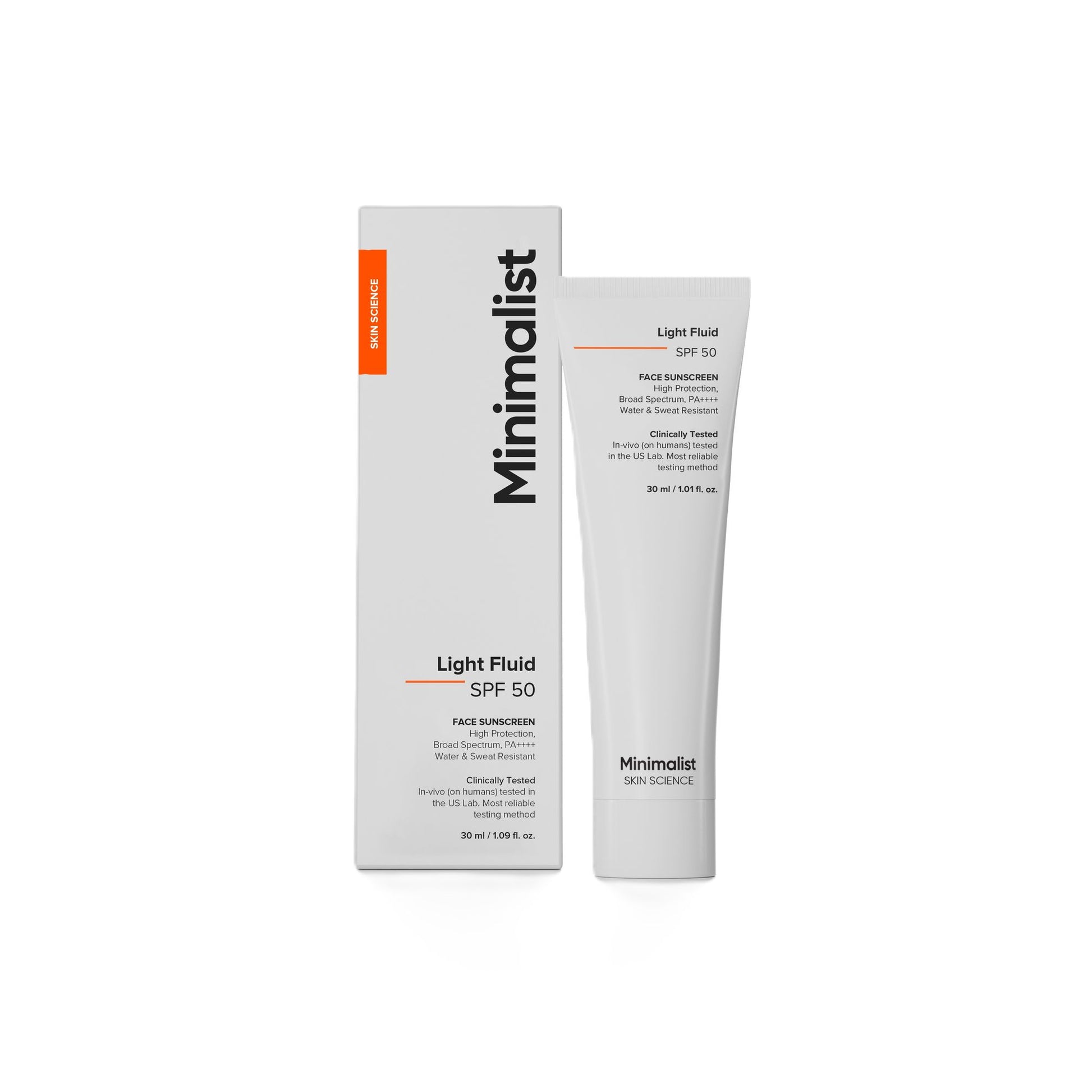 Minimalist Light Fluid SPF 50 Face Sunscreen