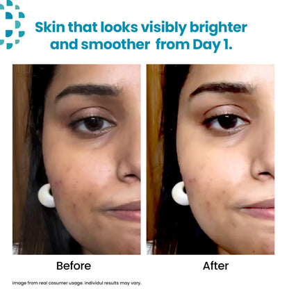 Kaya Brightening Beads Cleanser, with AHA, Vitamin B3 & E for All Skin Types