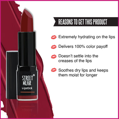 Street Wear Satin Smooth Lipstick - Amber Brown