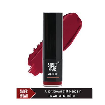 Street Wear Satin Smooth Lipstick - Amber Brown