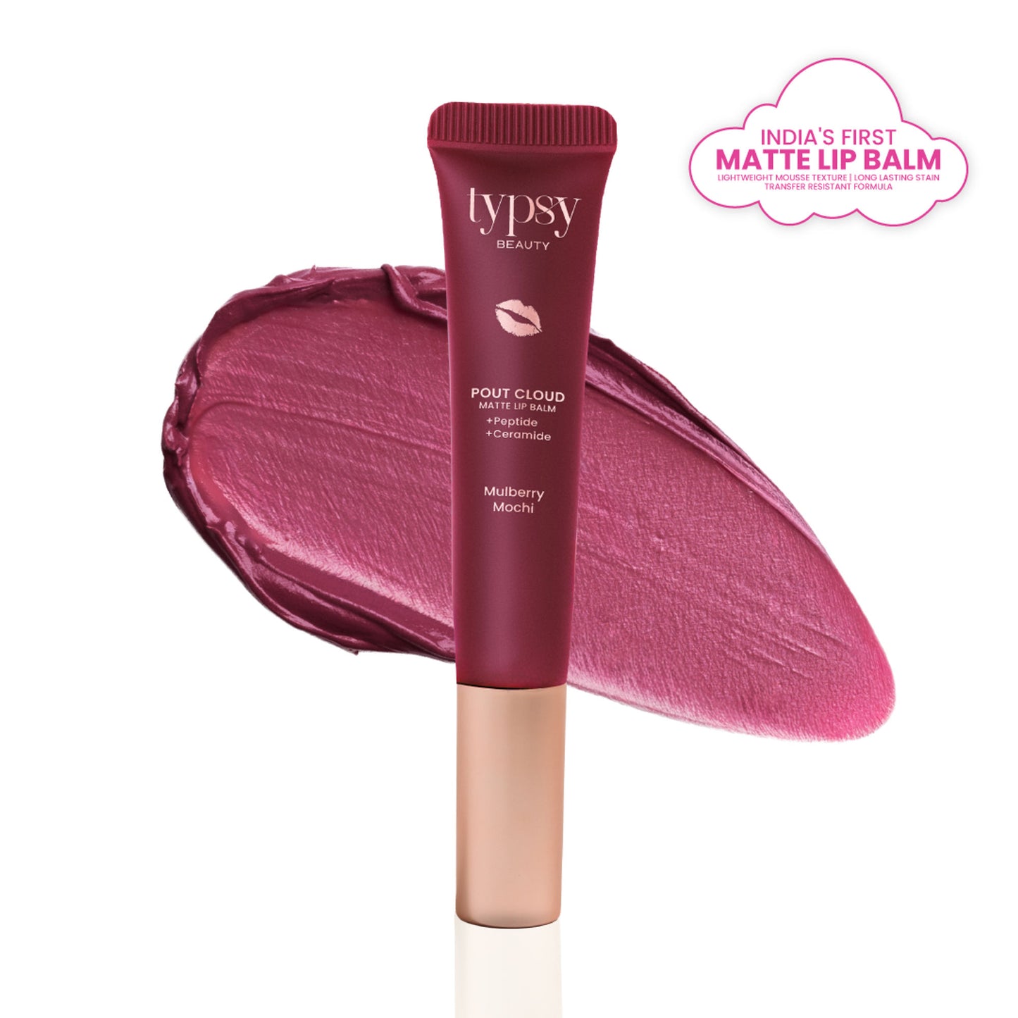 Typsy Beauty Pout Cloud Matte Lip Balm - Mulberry Mochi