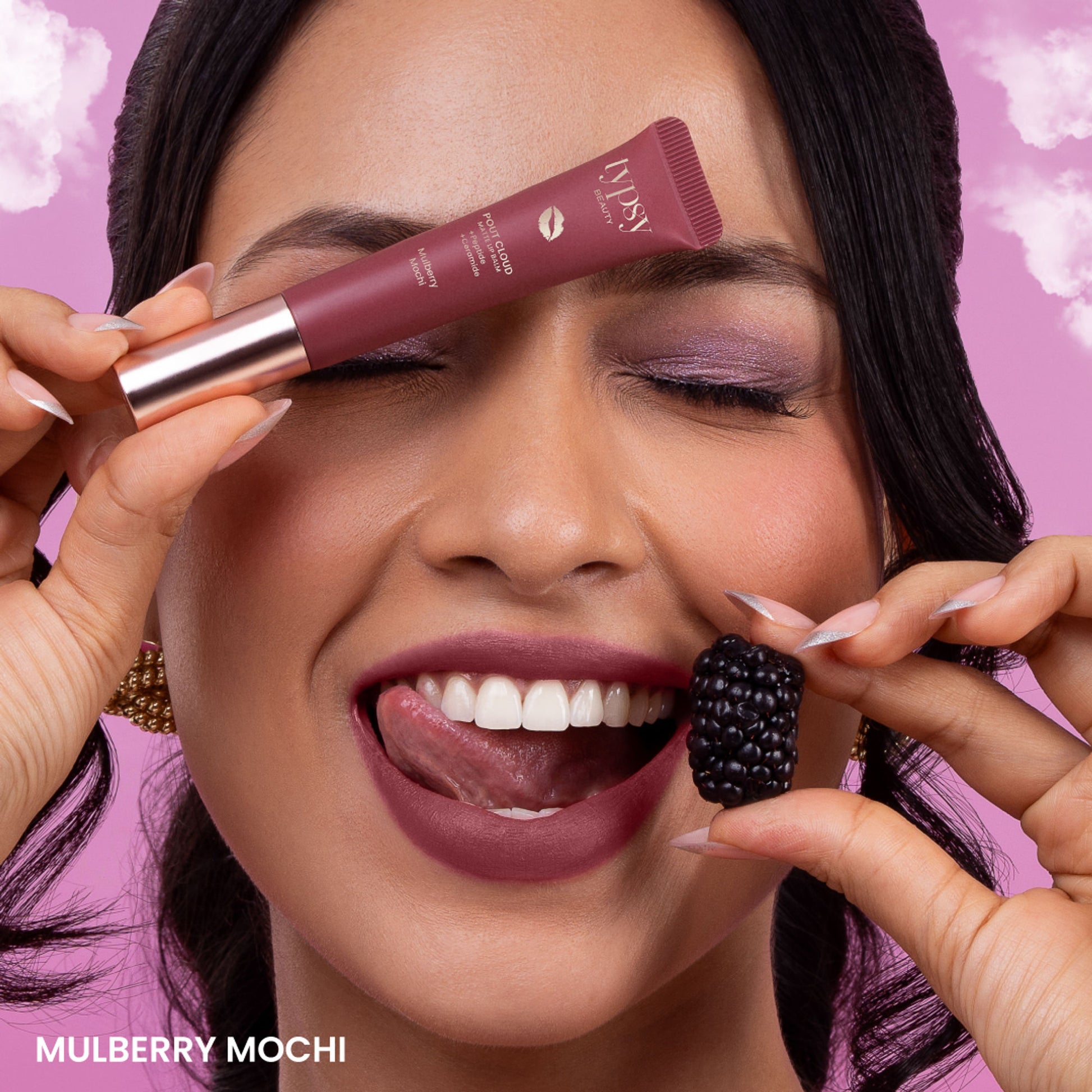 Typsy Beauty Pout Cloud Matte Lip Balm - Mulberry Mochi