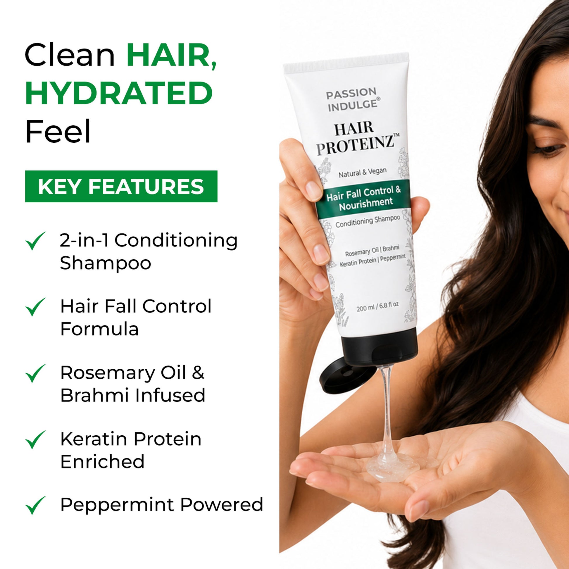 Passion Indulge Rosemary Hair Fall Control & Nourishment Shampoo