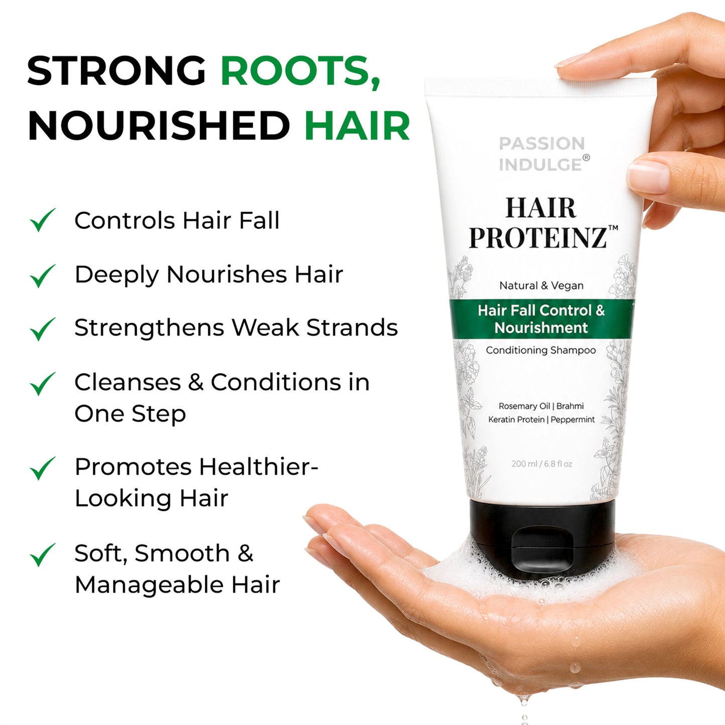 Passion Indulge Rosemary Hair Fall Control & Nourishment Shampoo