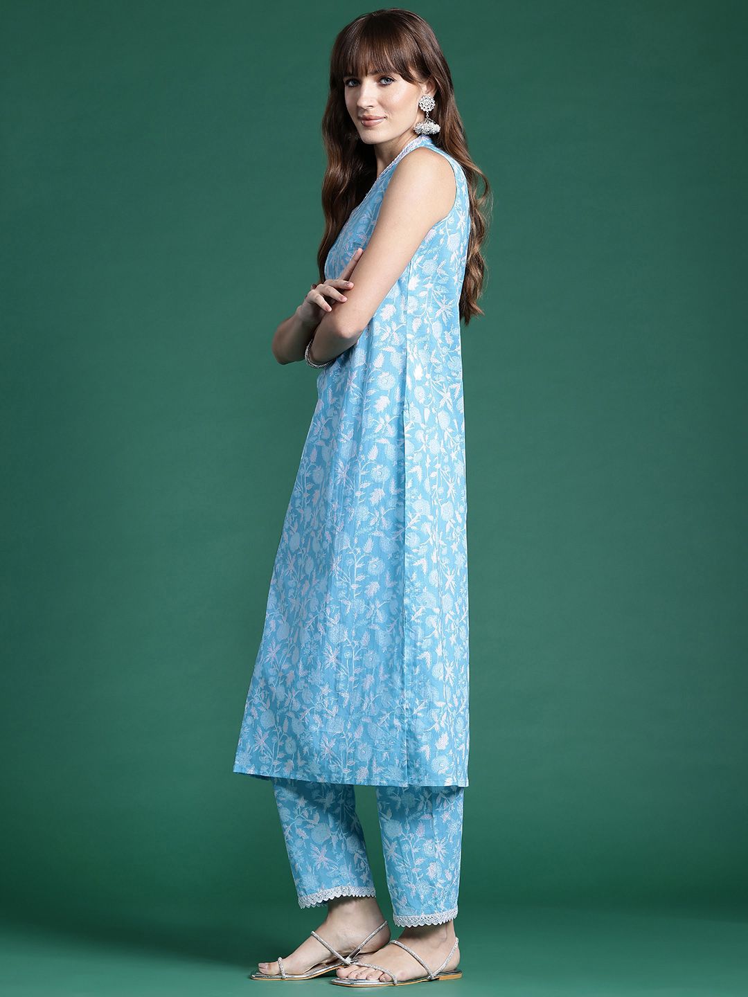 Dhiyona IE Floral Printed Pure Cotton Co-Ords