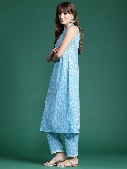 Dhiyona IE Floral Printed Pure Cotton Co-Ords