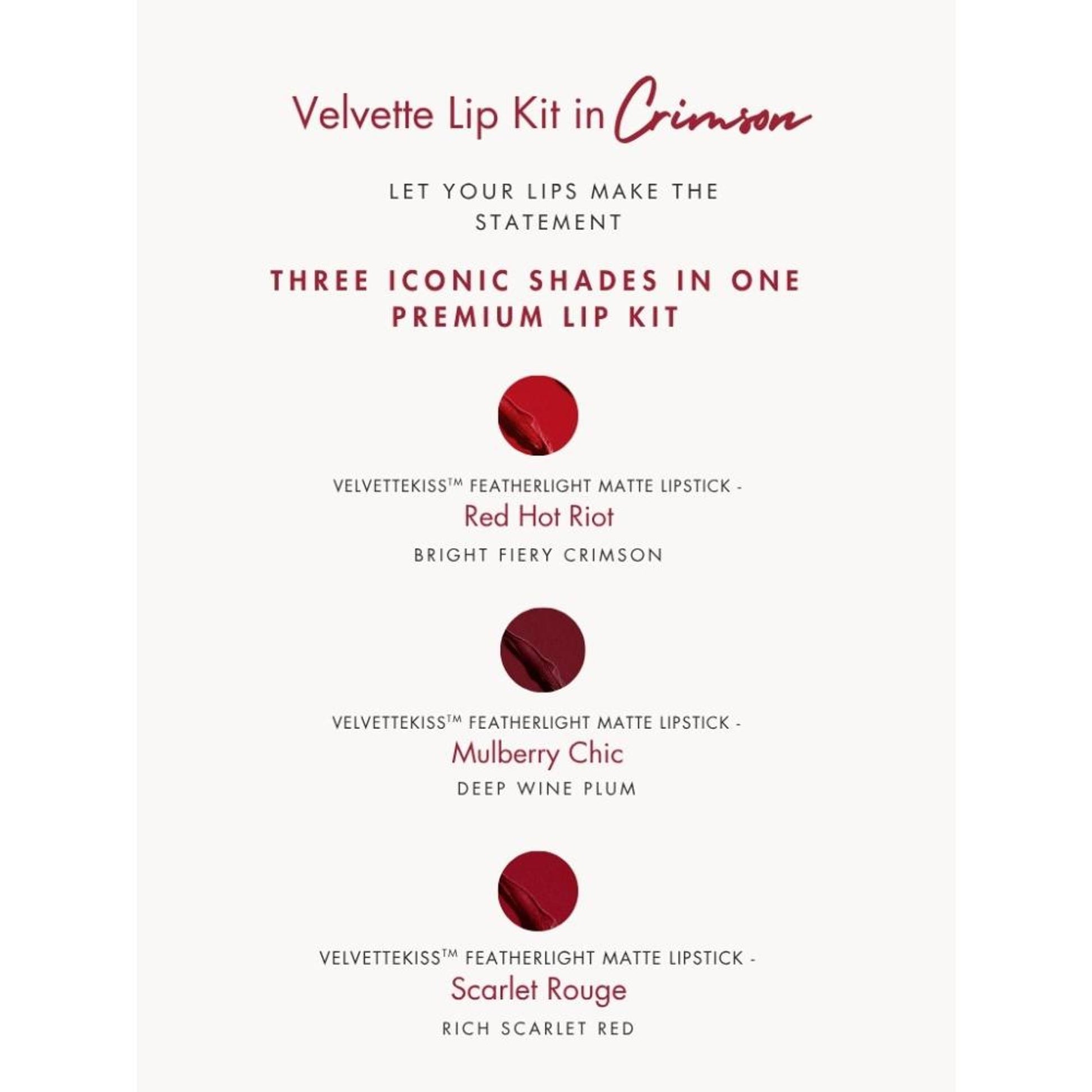 HYUE Velvette Kiss Gift Set - In Crimson