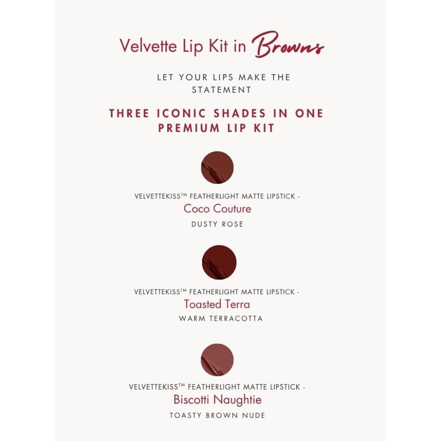 HYUE Velvette Kiss Gift Set - In Brown