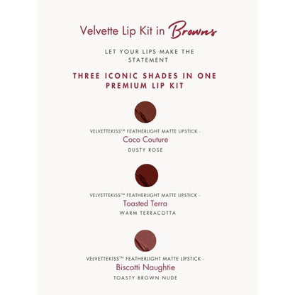 HYUE Velvette Kiss Gift Set - In Brown