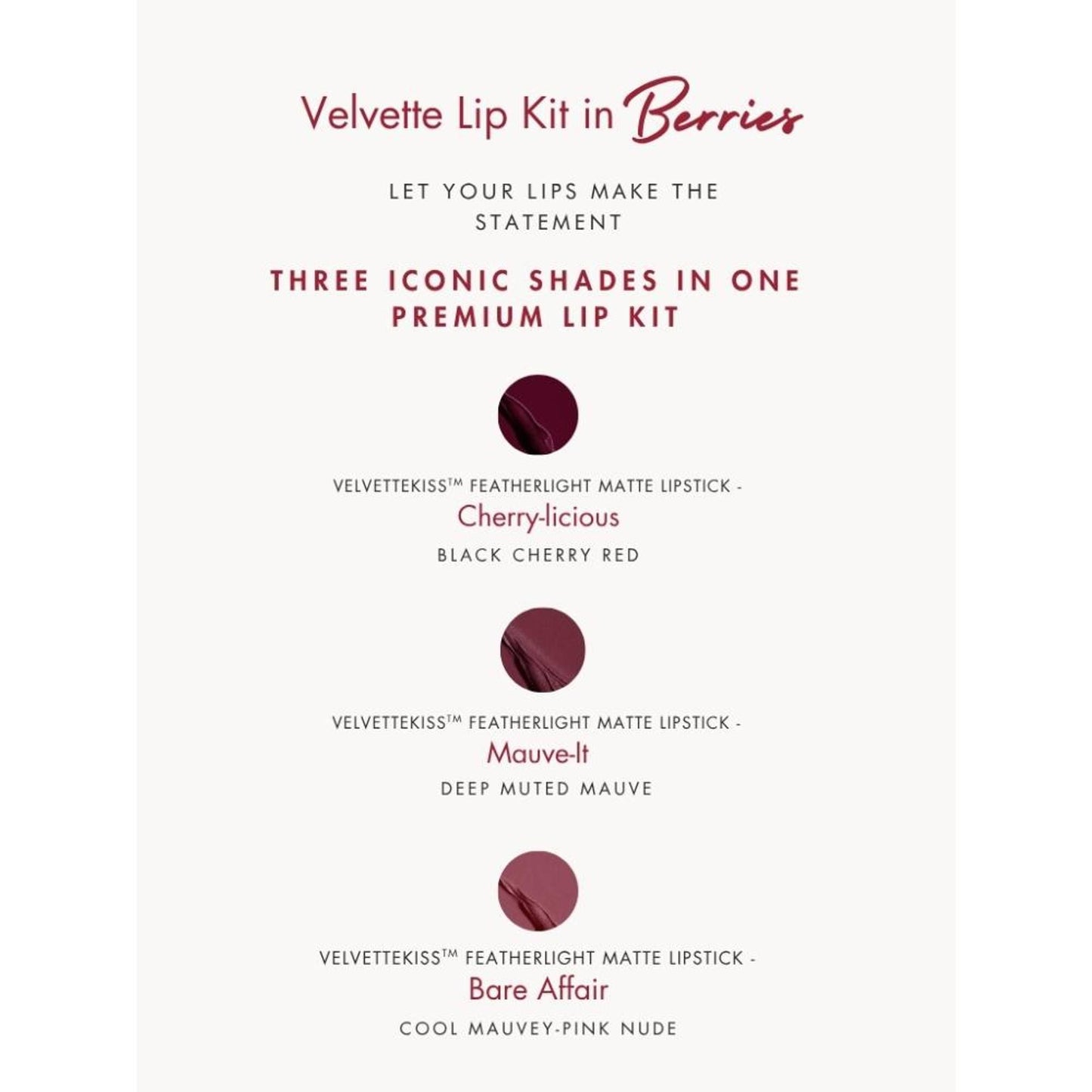 HYUE Velvette Kiss Gift Set - In Berries