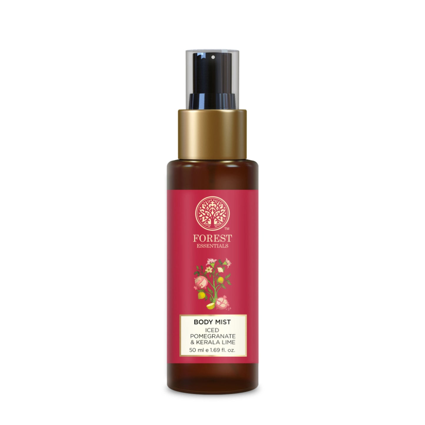 Forest Essentials Body Mist Iced Pomegranate & Kerala Lime (Body Spray)