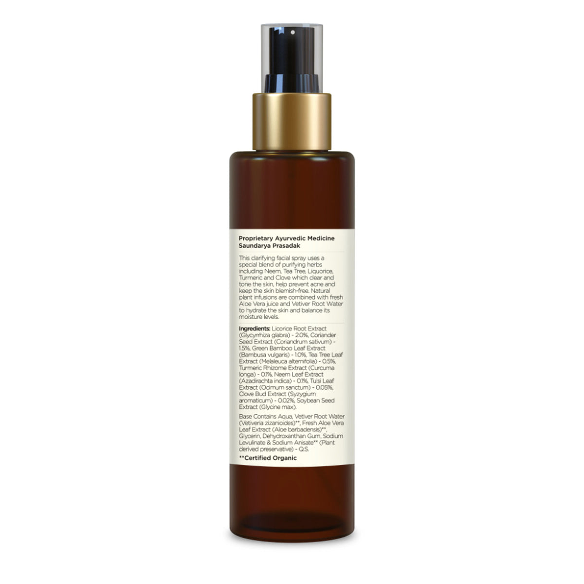 Forest Essentials Shudhi Skin Clarifying Facial Spray - Hydrating Toner for Acne Prone Skin