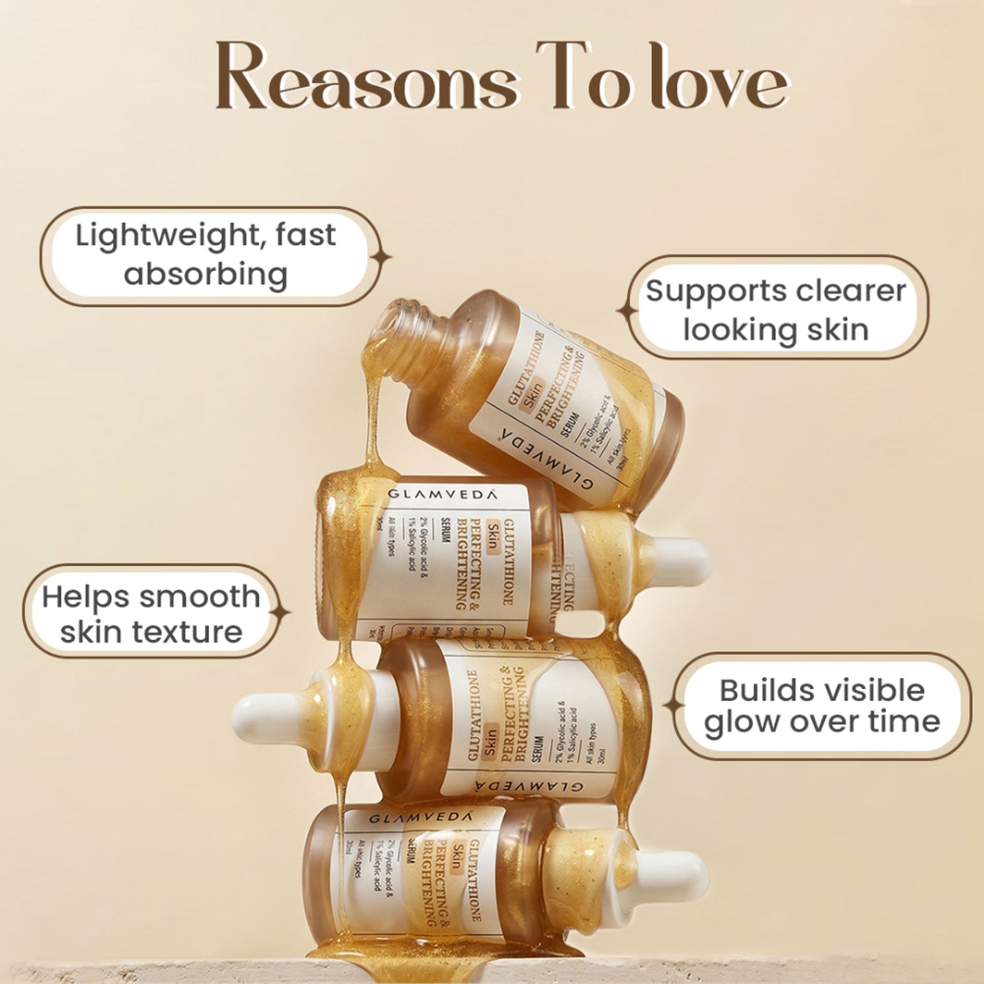 Glamveda Glutathione Skin Perfecting Face Serum