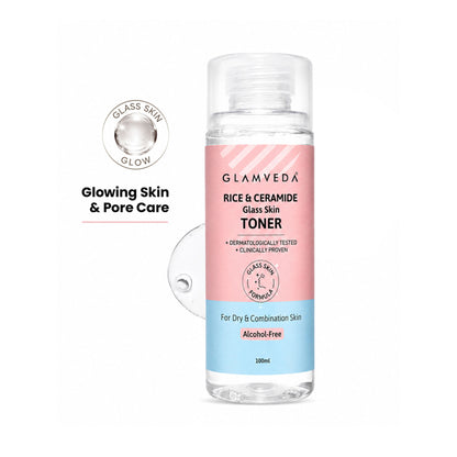 Glamveda Korean Glass Skin Rice & Ceramide Water Toner