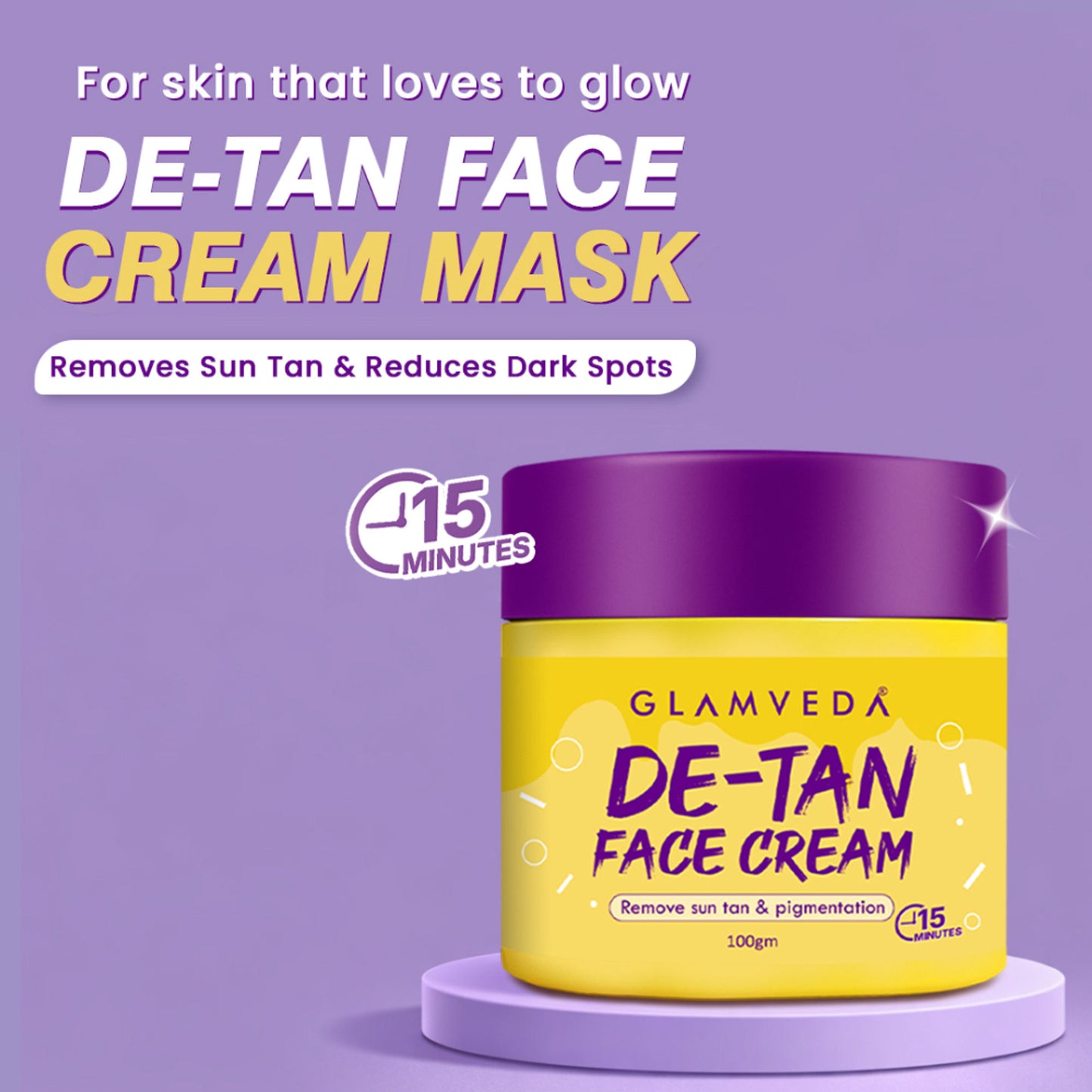 Glamveda De-Tan Face Cream