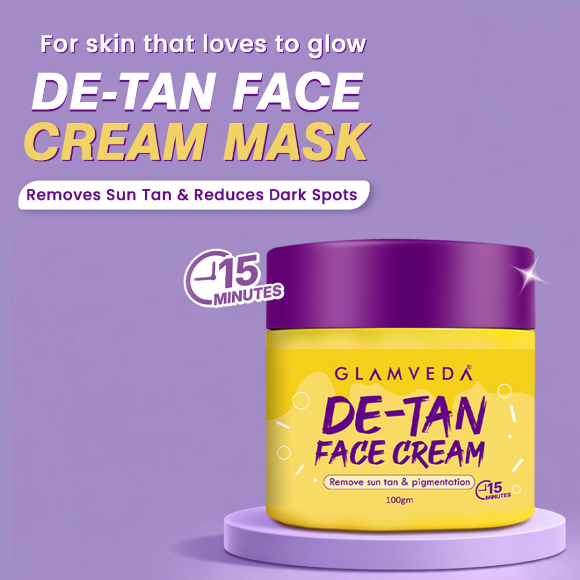 Glamveda De-Tan Face Cream