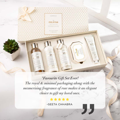 Kimirica The Gulistan Indulgence Luxury Bath & Body Care Gift Set Box for Birthday & Anniversary