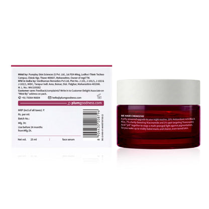 Plum Black Rice & Niacinamide-TXA 10% Night Clarity Jelly Serum