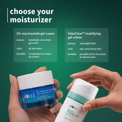 Plum SebaclearTM Mattifying Gel Crème With Matcha & Sebacic Acid