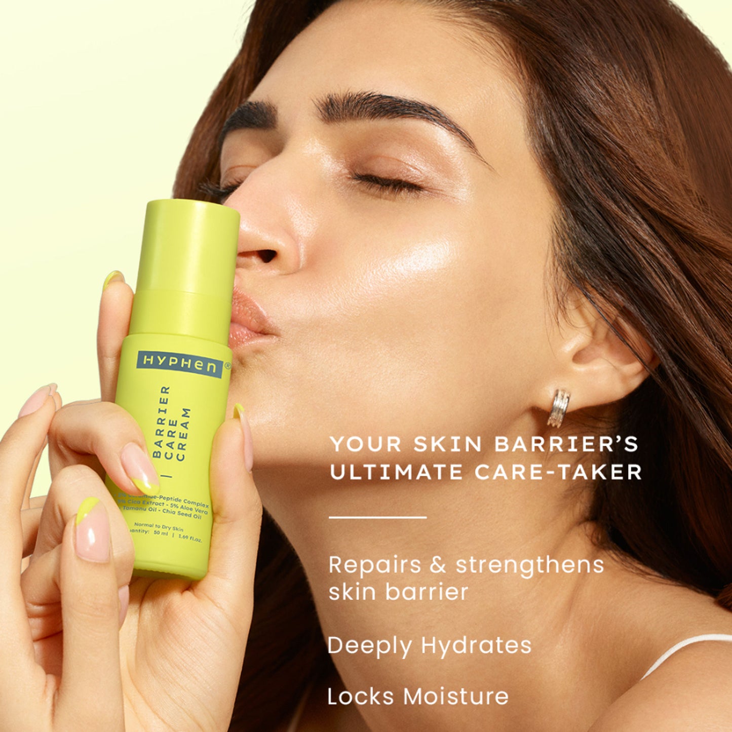 Hyphen 2% Ceramide-Peptide Complex Barrier Repair Moisturizer-Dry Skin Non-Comedogenic & Lightweight