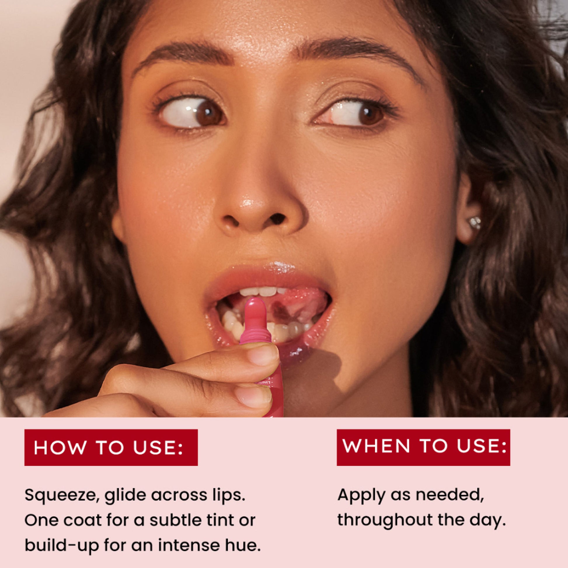 Hyphen Tinted Lip Balm, Brightens Dark & Dry Lips - 1% Vitamin E, Peptide & Squalane - Jelly Glaze