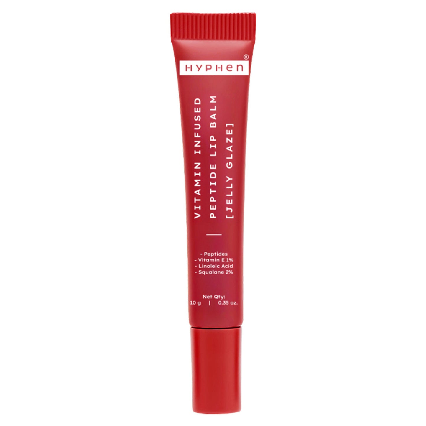 Hyphen Tinted Lip Balm, Brightens Dark & Dry Lips - 1% Vitamin E, Peptide & Squalane - Jelly Glaze