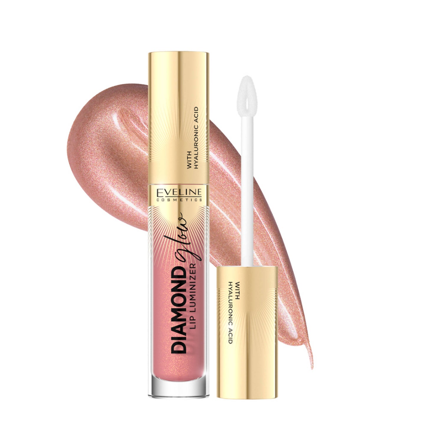 Eveline Cosmetics Lip Gloss Diamond Glow Lip Luminizer - 04 Raspberry Sorbet