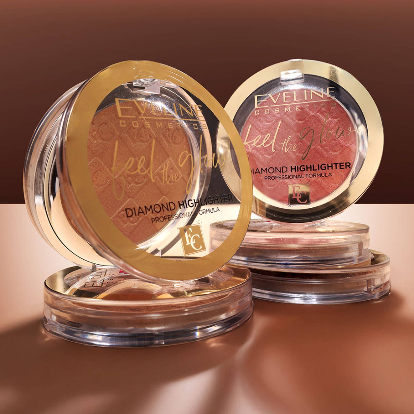 Eveline Cosmetics Feel The Glow Diamond Highlighter - 02 Beach