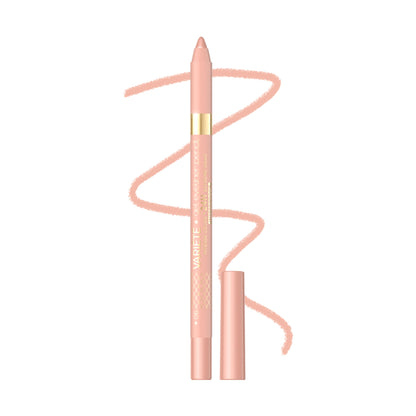 Eveline Cosmetics Variete Gel Eyeliner Pencil in shade 06 Champagne, close-up of the pencil tip and packaging.