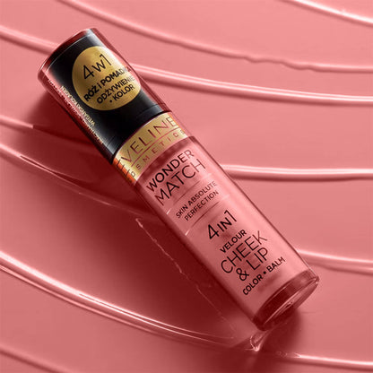 Eveline Cosmetics Wonder Match 4 In 1 Cheek & Lip - 04