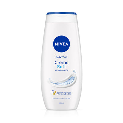 NIVEA Body Wash- Creme Soft Naturally Clean & Healthy Skin Natural Almond Oil