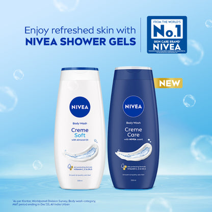 NIVEA Body Wash- Creme Soft Naturally Clean & Healthy Skin Natural Almond Oil